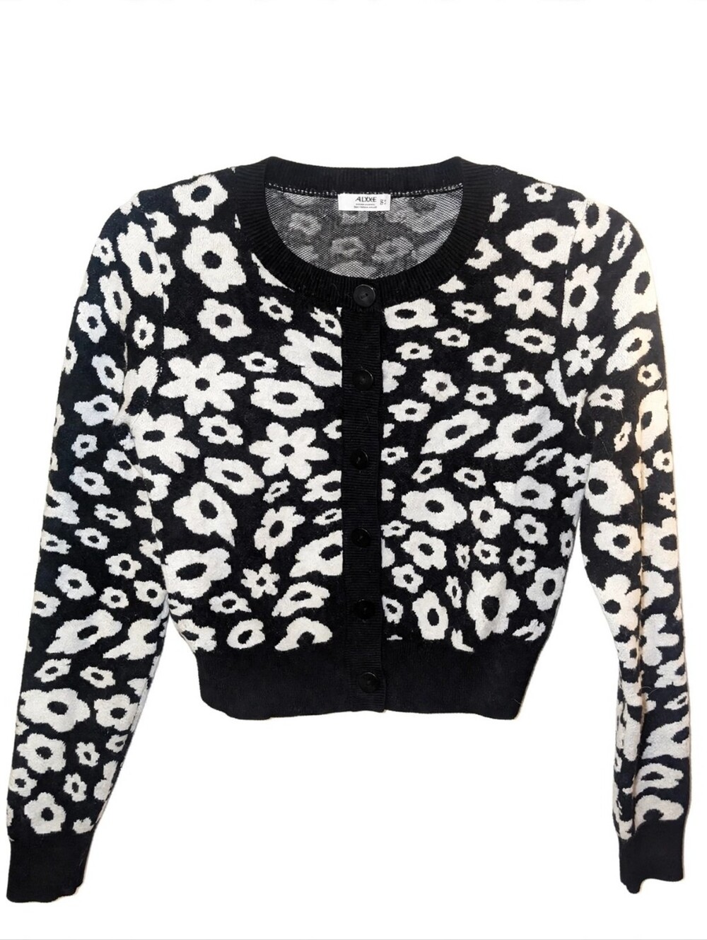 ARDENE Vintage Daisy Cropped Cardigan - Picture 2 of 5